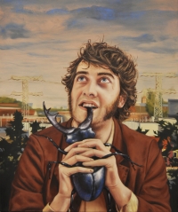 Philipp with bug in hand